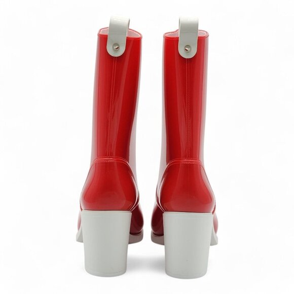 Christian Louboutin Loubirain Boots - PVC and Rubber - Red 39 8.5 US $700 - Picture 5 of 7